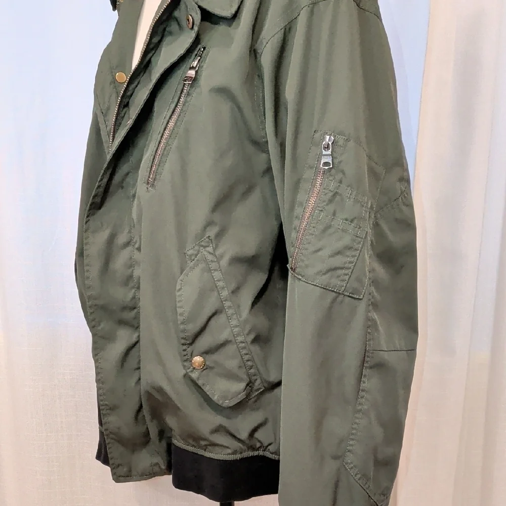 Men's Banana Republic x Schoeller Switzerland Olive Bomber Jacket